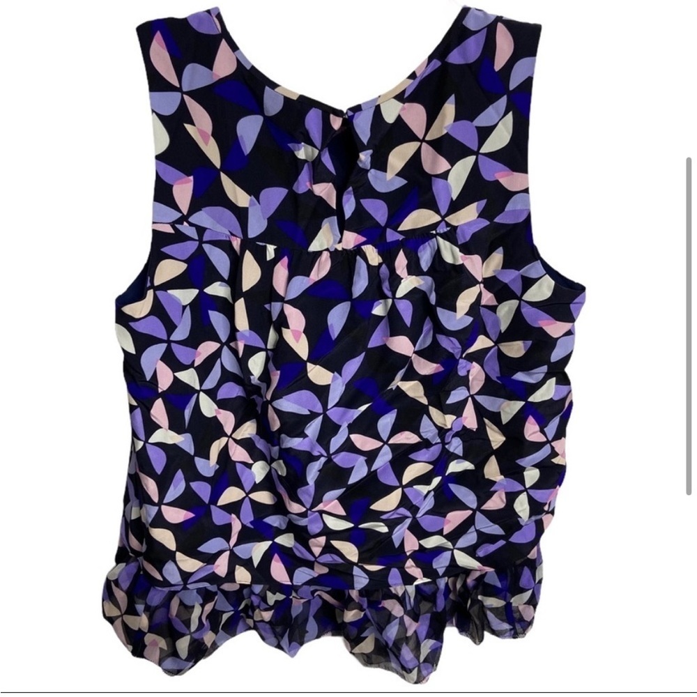 Kate Spade Size Small Silk Spinner Double Layer
Tank In Nightlife Blue $228 - Picture 4 of 5